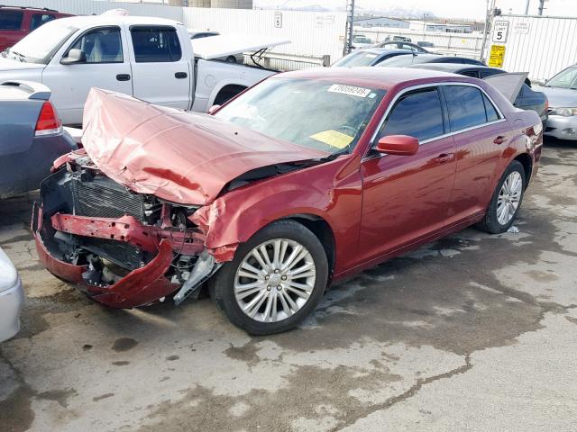 2C3CCARG5DH662298 - 2013 CHRYSLER 300 RED photo 2