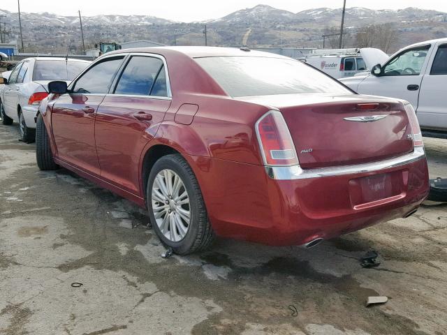 2C3CCARG5DH662298 - 2013 CHRYSLER 300 RED photo 3