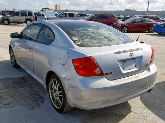 JTKDE167750031436 - 2005 TOYOTA SCION TC ვერცხლისფერი ფოტო 3