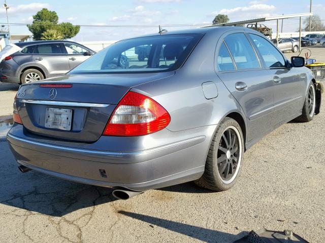 WDBUF56X47B162275 - 2007 MERCEDES-BENZ E 350 CHARCOAL photo 4