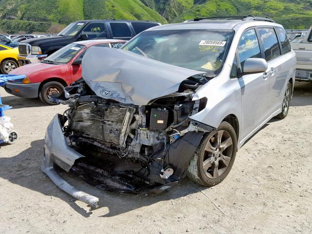 5TDXK3DC6BS123526 - 2011 TOYOTA SIENNA SPO SILVER photo 2