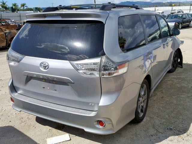 5TDXK3DC6BS123526 - 2011 TOYOTA SIENNA SPO SILVER photo 4