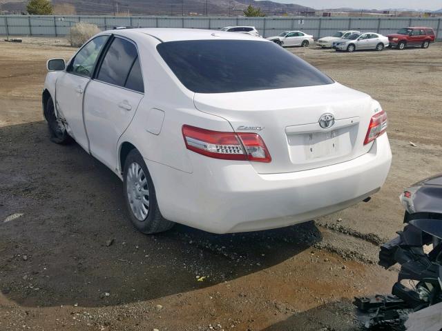 4T1BF3EK3AU526406 - 2010 TOYOTA CAMRY WHITE photo 3