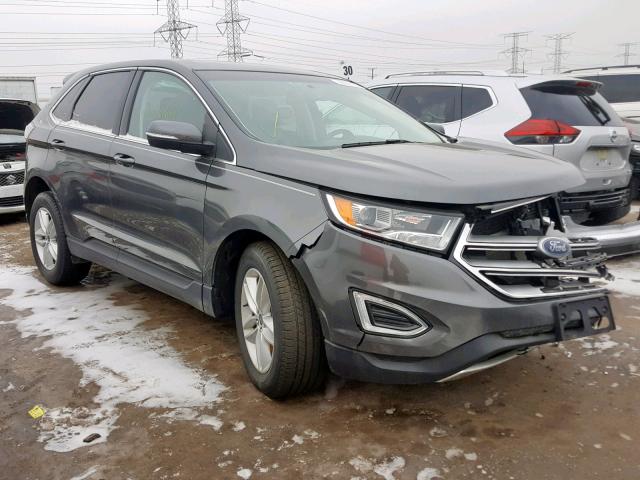 2FMTK4J89FBB38108 - 2015 FORD EDGE SEL GRAY photo 1