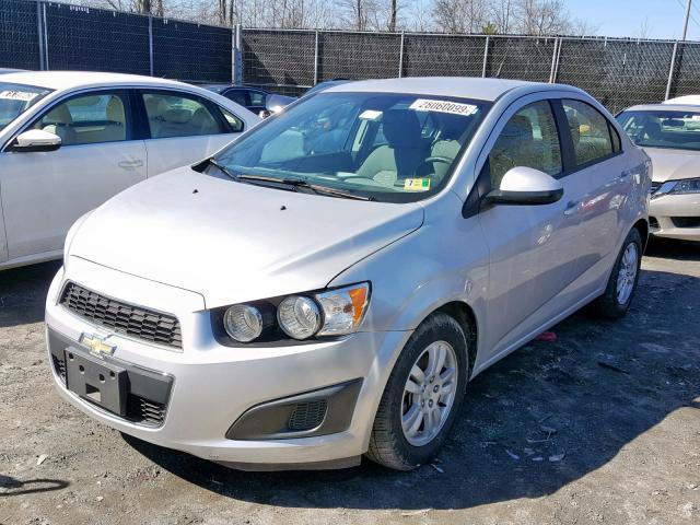 1G1JB5SH1C4136044 - 2012 CHEVROLET SONIC LS SILVER photo 2