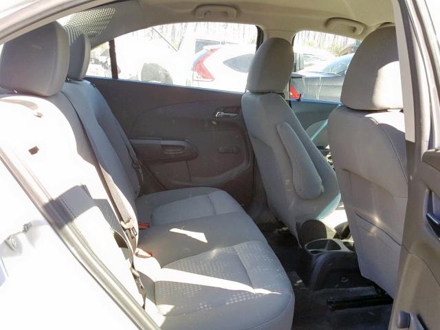 1G1JB5SH1C4136044 - 2012 CHEVROLET SONIC LS SILVER photo 6