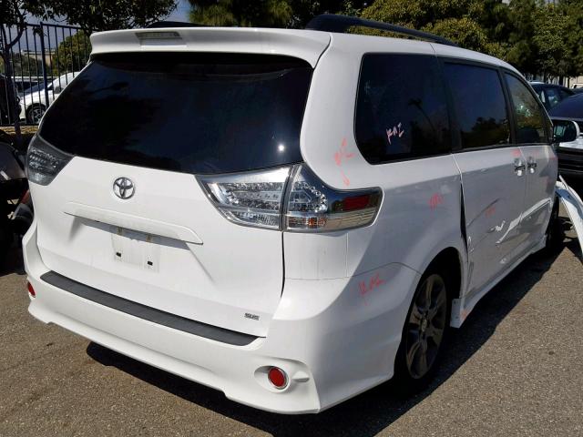 5TDXK3DC0FS667090 - 2015 TOYOTA SIENNA SPO WHITE photo 4