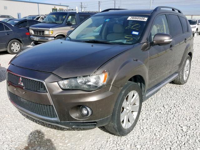 JA4AS3AW3BU018078 - 2011 MITSUBISHI OUTLANDER BROWN photo 2