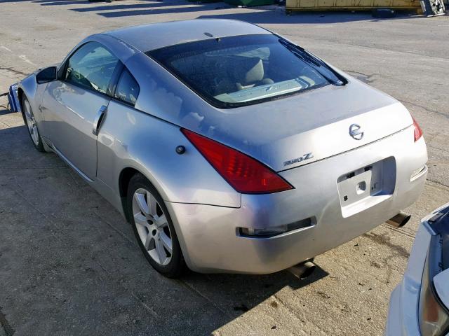 JN1AZ34E13T020281 - 2003 NISSAN 350Z COUPE SILVER photo 3