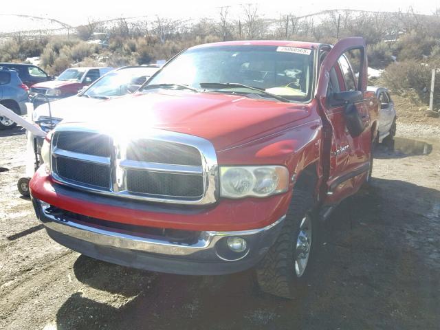 3D7KS28C55G703616 - 2005 DODGE RAM 2500 S წითელი ფოტო 2