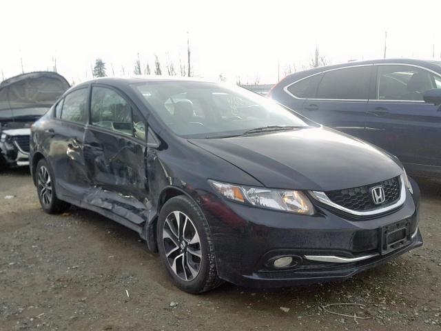 19XFB2F99DE209448 - 2013 HONDA CIVIC EXL BLACK photo 1