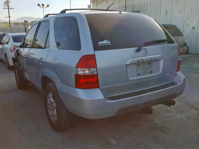 2HNYD18661H002011 - 2001 ACURA MDX TOURIN SILVER photo 3