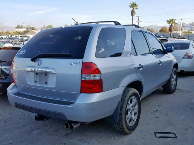 2HNYD18661H002011 - 2001 ACURA MDX TOURIN SILVER photo 4