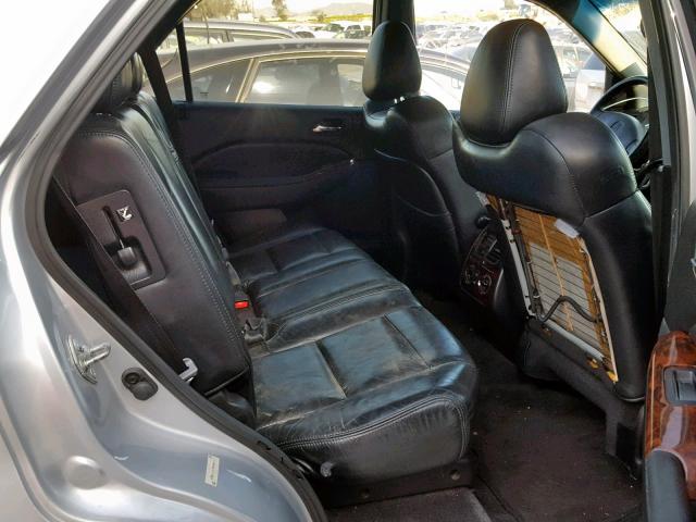 2HNYD18661H002011 - 2001 ACURA MDX TOURIN SILVER photo 6