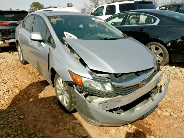 19XFB2F94CE007163 - 2012 HONDA CIVIC EXL SILVER photo 1