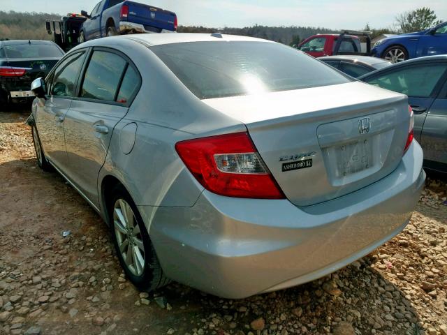 19XFB2F94CE007163 - 2012 HONDA CIVIC EXL SILVER photo 3