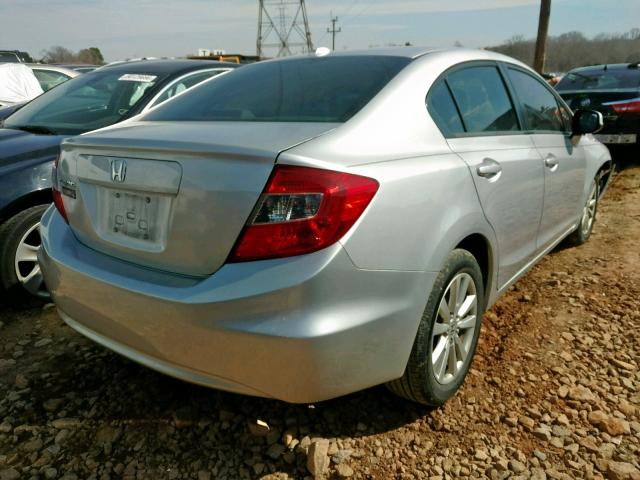 19XFB2F94CE007163 - 2012 HONDA CIVIC EXL SILVER photo 4