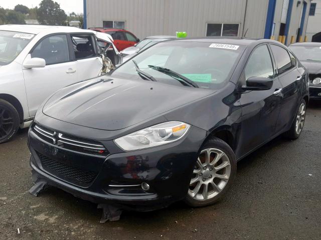 1C3CDFCH5DD313800 - 2013 DODGE DART LIMIT BLACK photo 2