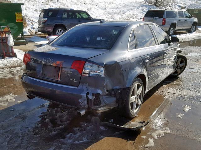 WAUDF68EX5A514813 - 2005 AUDI A4 2.0T QU GRAY photo 4