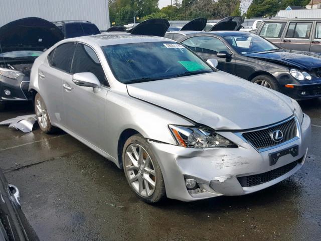 JTHBF5C28B2101357 - 2011 LEXUS IS 250 SILVER photo 1