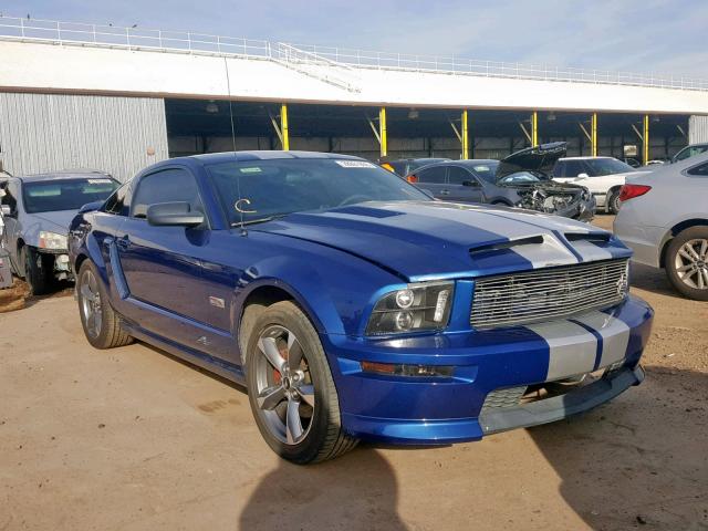 1ZVHT82H885124525 - 2008 FORD MUSTANG GT BLUE photo 1