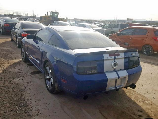 1ZVHT82H885124525 - 2008 FORD MUSTANG GT BLUE photo 3