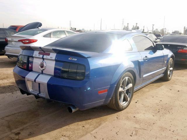 1ZVHT82H885124525 - 2008 FORD MUSTANG GT BLUE photo 4