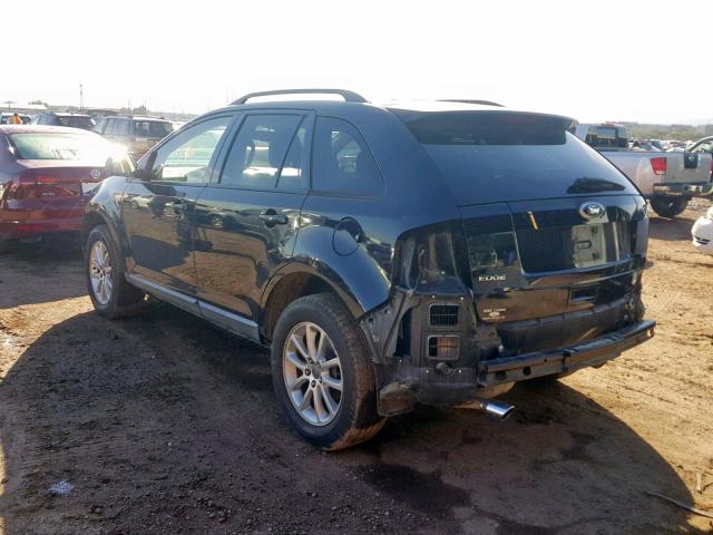 2FMDK38CX9BA35082 - 2009 FORD EDGE SEL BLUE photo 3