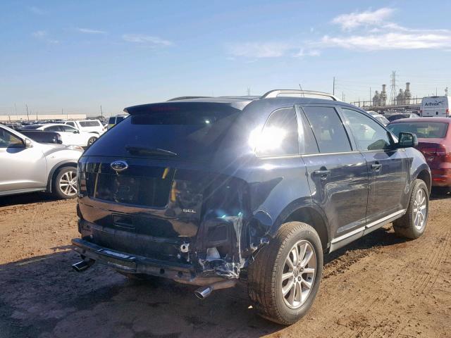 2FMDK38CX9BA35082 - 2009 FORD EDGE SEL BLUE photo 4