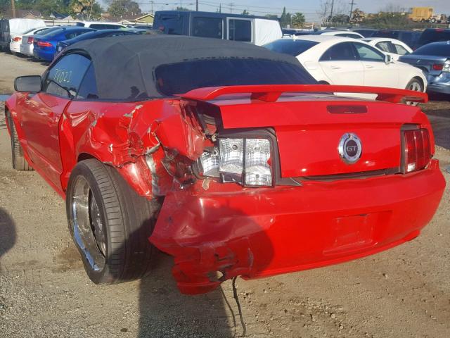 1ZVFT85H465137465 - 2006 FORD MUSTANG GT RED photo 3