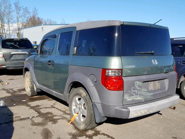 5J6YH18543L015521 - 2003 HONDA ELEMENT EX GREEN photo 3