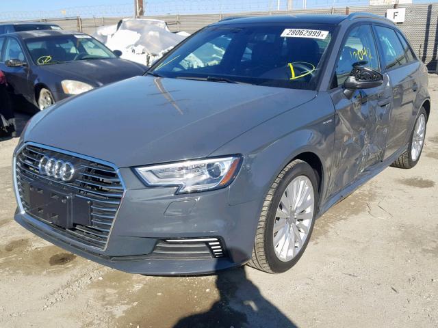 WAUUPBFF0HA123529 - 2017 AUDI A3 E-TRON GRAY photo 2