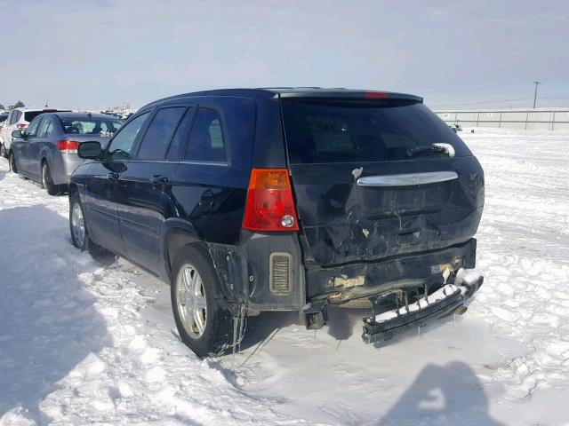 2A4GF68406R734282 - 2006 CHRYSLER PACIFICA T BLACK photo 3