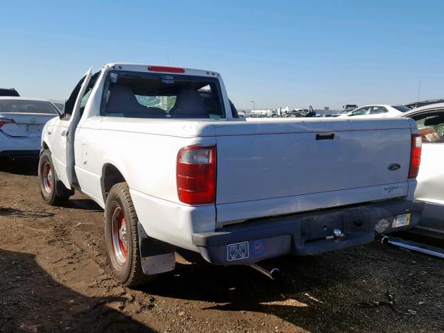 1FTYR10U22PB54401 - 2002 FORD RANGER WHITE photo 3