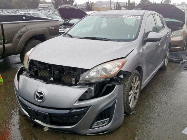 JM1BL1H62A1249121 - 2010 MAZDA 3 S SILVER photo 2