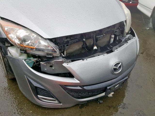 JM1BL1H62A1249121 - 2010 MAZDA 3 S SILVER photo 9