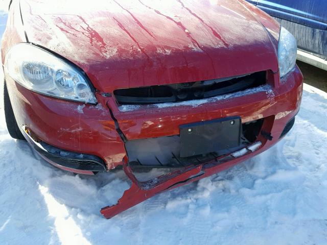 2G1WD58C579223251 - 2007 CHEVROLET IMPALA SUP წითელი ფოტო 10