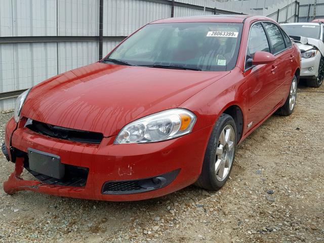 2G1WD58C579223251 - 2007 CHEVROLET IMPALA SUP წითელი ფოტო 2