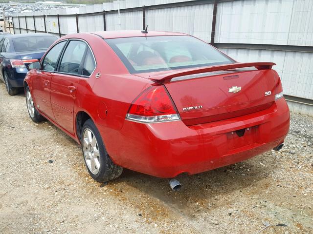 2G1WD58C579223251 - 2007 CHEVROLET IMPALA SUP წითელი ფოტო 3