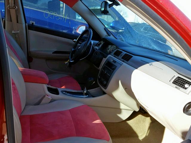 2G1WD58C579223251 - 2007 CHEVROLET IMPALA SUP წითელი ფოტო 5