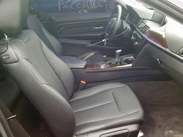 WBA3R5C52FF785342 - 2015 BMW 435 XI BLACK photo 5