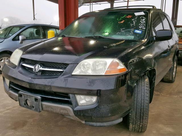 2HNYD18652H528888 - 2002 ACURA MDX TOURIN BLACK photo 2