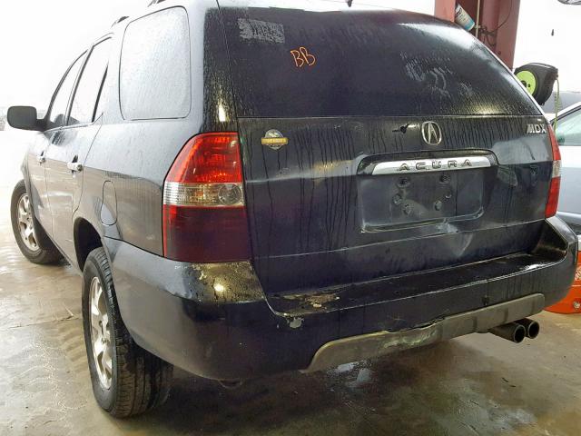 2HNYD18652H528888 - 2002 ACURA MDX TOURIN BLACK photo 3