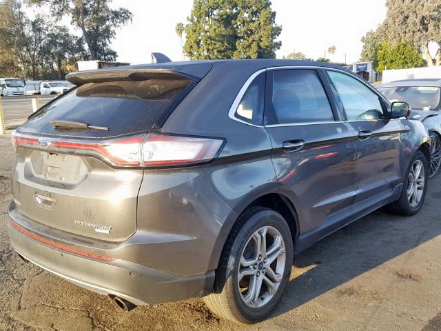 2FMPK3K97GBB21926 - 2016 FORD EDGE TITAN GRAY photo 4