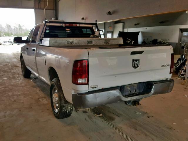 3D7TT2CT2AG181191 - 2010 DODGE RAM 2500 WHITE photo 3