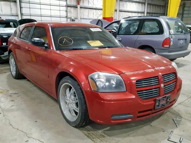 2D4FV48T55H683840 - 2005 DODGE MAGNUM SE BURGUNDY photo 1