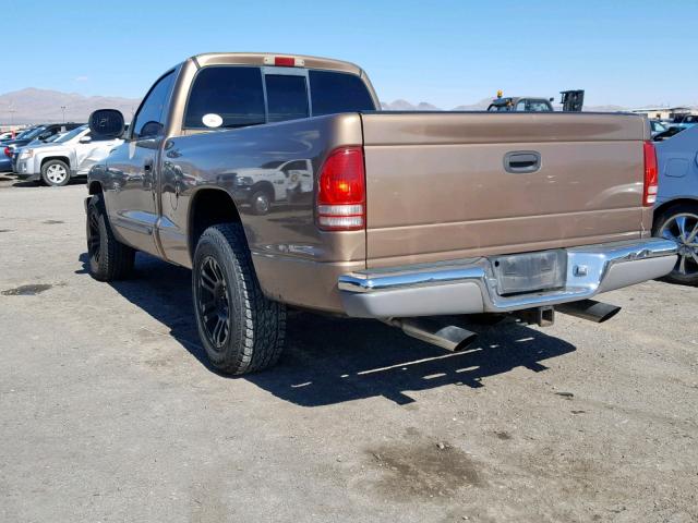 1B7FL26N1YS641786 - 2000 DODGE DAKOTA GOLD photo 3