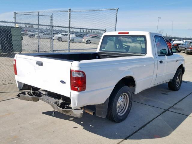 1FTYR10E23PA99491 - 2003 FORD RANGER WHITE photo 4