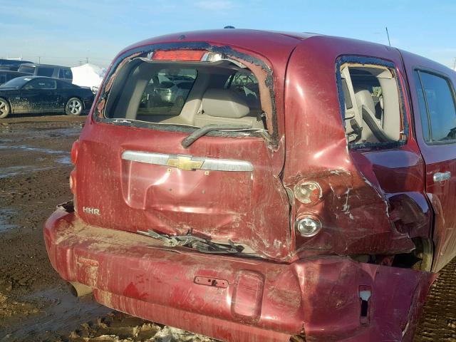 4GNDA23P56S507844 - 2006 CHEVROLET HHR LT MAROON photo 9