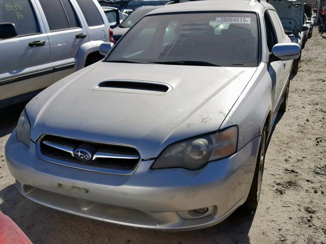 4S3BP686354318937 - 2005 SUBARU LEGACY GT SILVER photo 2